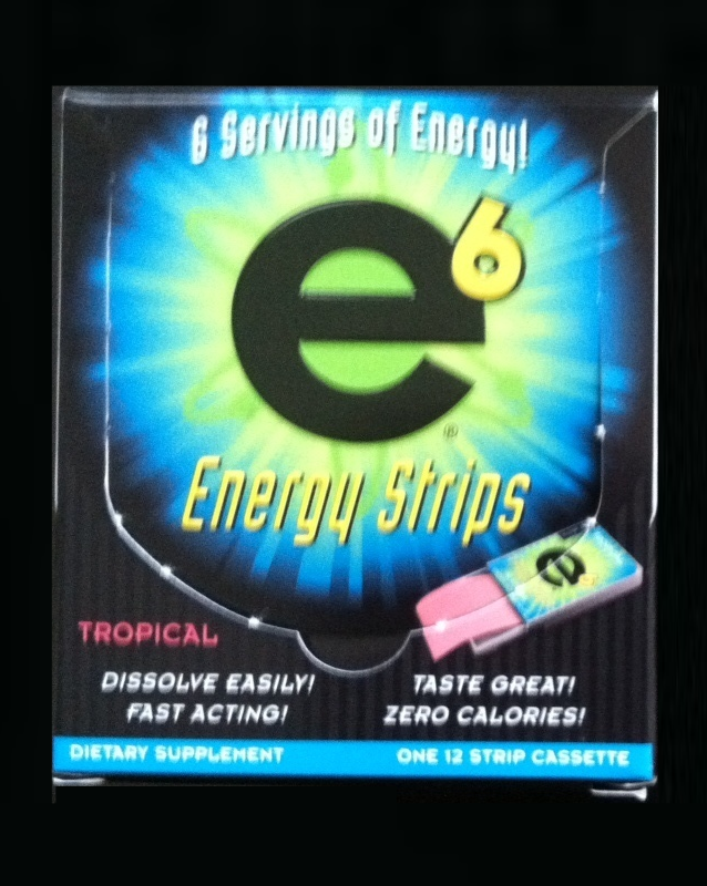 CAFFEINE! Review for E6 Energy StripsTropical