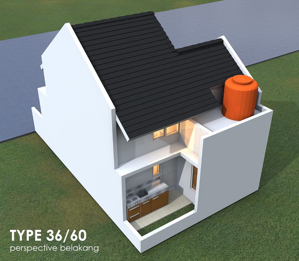 Desain Dan Denah Rumah Terbaru Type 36 Luas Tanah 60 M2 Lengkap Dengan Ukurannya Homeshabby Com Design Home Plans Home Decorating And Interior Design