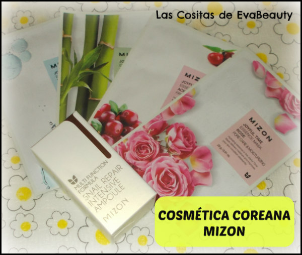 probando cosmética coreana MIZON de Notino