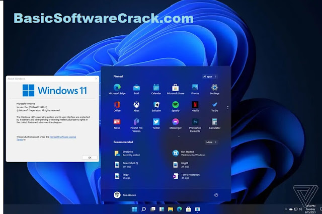 Windows 11 Professional Version Dev Build 21996.1 (x64) Lite Incl. Activator Free Download