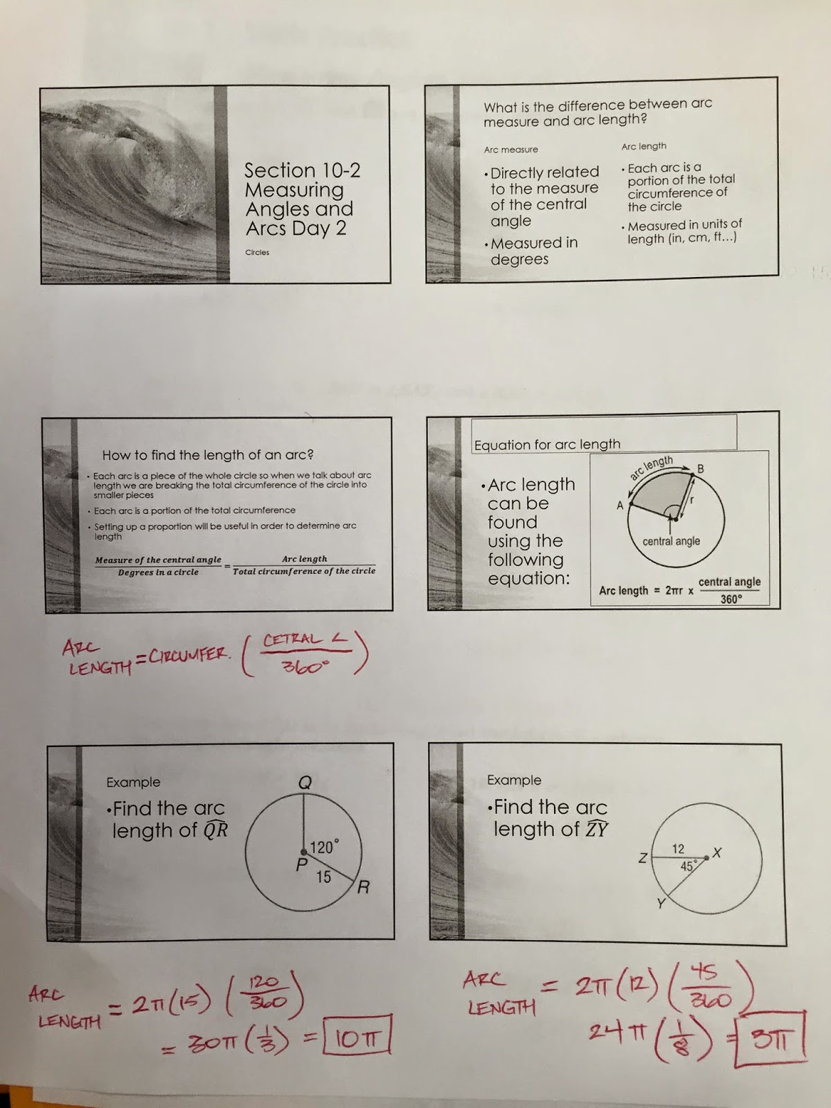 Unit 10 Circles Homework 5 Inscribed Angles Answer Key - Honors Geometry .....