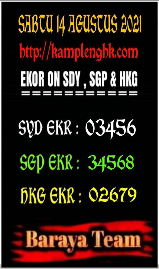 Syair Kampleng Singapore Sabtu 14 Agustus 2021 Kampleng Hk