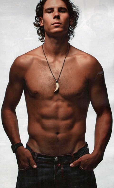 Shirtless Rafael Nadal - The Hunk in pictures :)