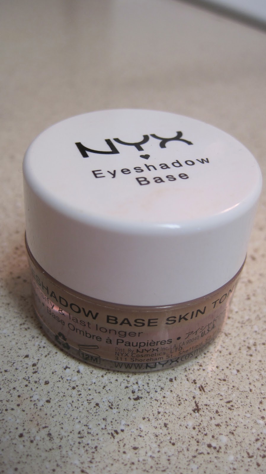 Orange Lipstick NYX eyeshadow base doesn't cut it