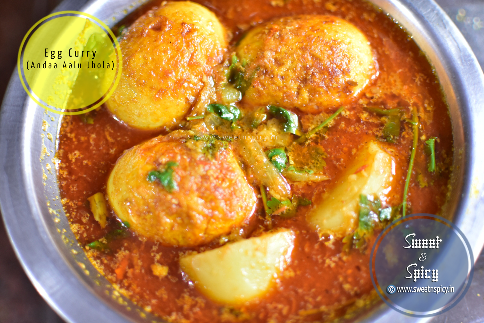 Andaa Aalu Jhola Odia Style Egg Curry Sweet n Spicy