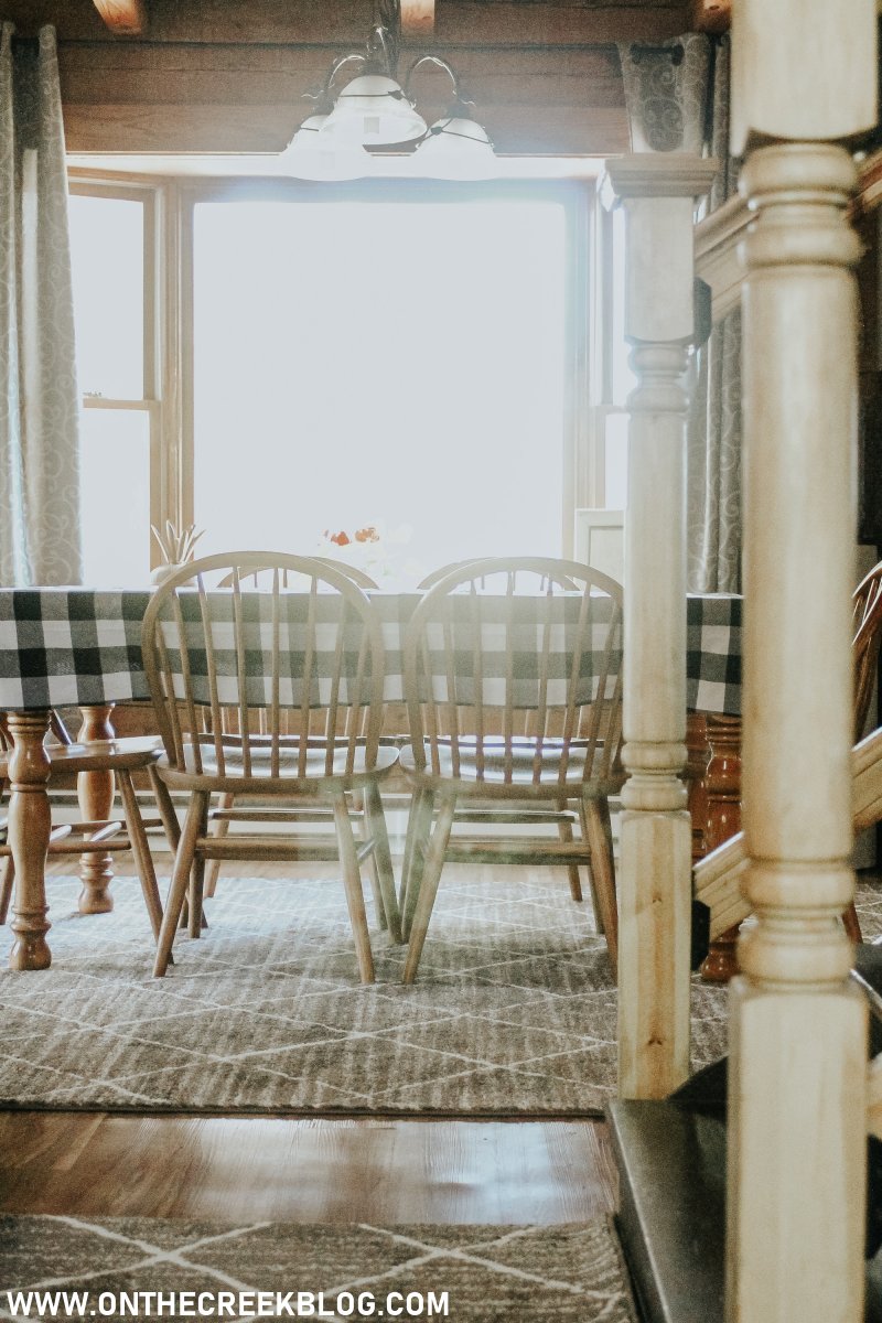 Country/Shabby Chic Dining Room | On The Creek Blog