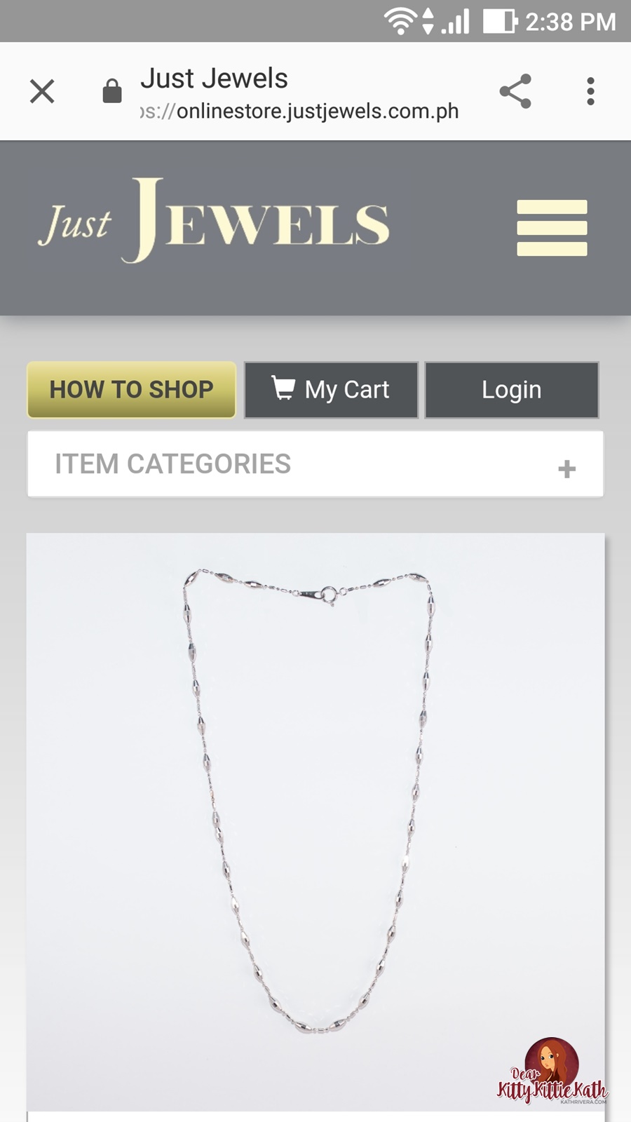 Just Jewels Online Store | Dear Kitty Kittie Kath- Top Lifestyle ...