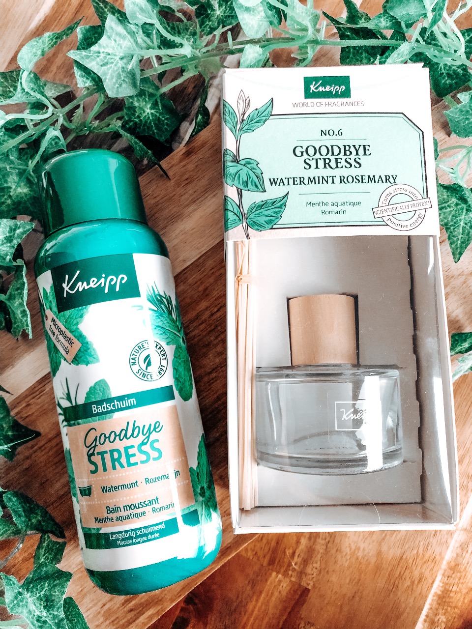Kneipp Goodbye Stress Geurstokjes & Badschuim Kneipp Goodbye Stress Geurstokjes & Badschuim