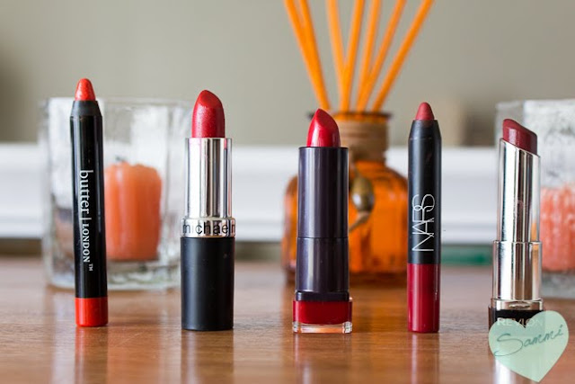 My Lipstick Collection: The Reds - Butter London, Michael Marcus, CoverGirl, Nars, Revlon