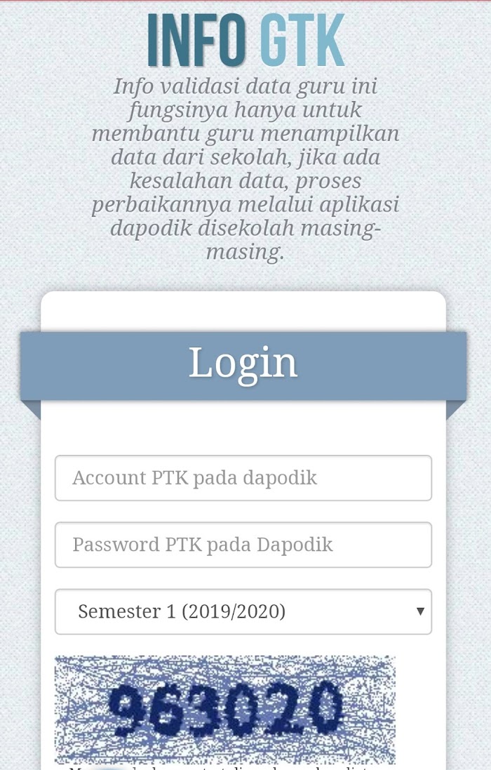 Cara Cek Sktp Info Guru Cek Info Gtk Tahun 2019 2020