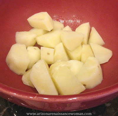 Boiled Potatoes for Samosa-Style Potato Rolled Tacos with Avocado-Yogurt Sauce, Queso Fresco, and Tamarind-Chile Salsa