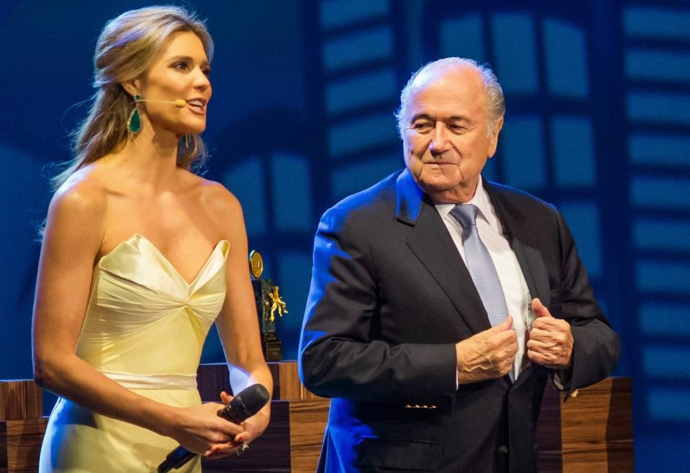 Fernanda Lima & Sepp Blatter.