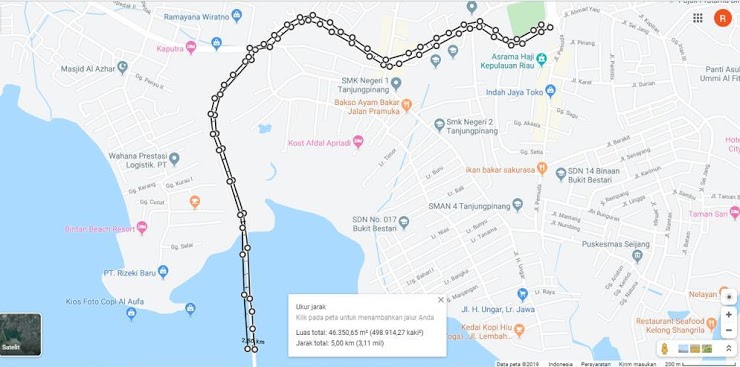 Rute BRI5K Party Run โข 2019 Rute BRI5K Party Run โข 2019