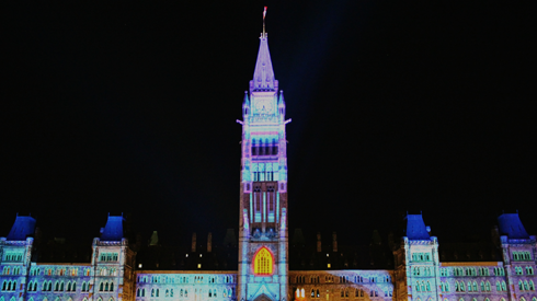 Parliament Hill Christmas Lights Ottawa
