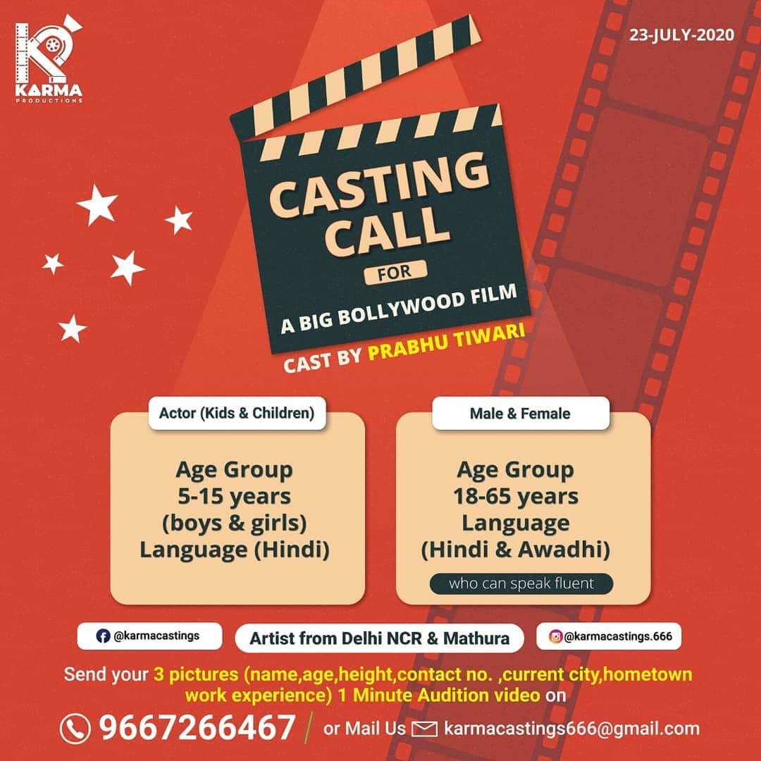 CASTING CALL FOR A BIG BOLLYWOOD FILM