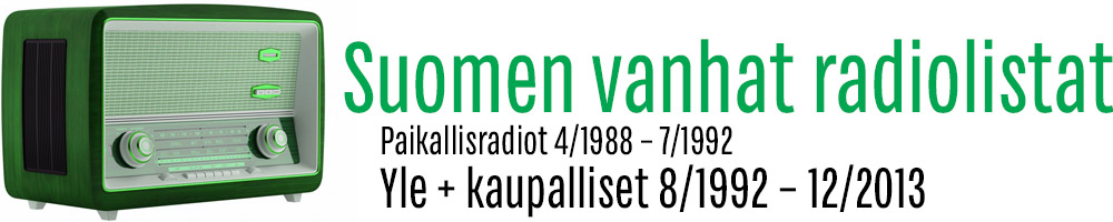 Suomen vanhat radiolistat