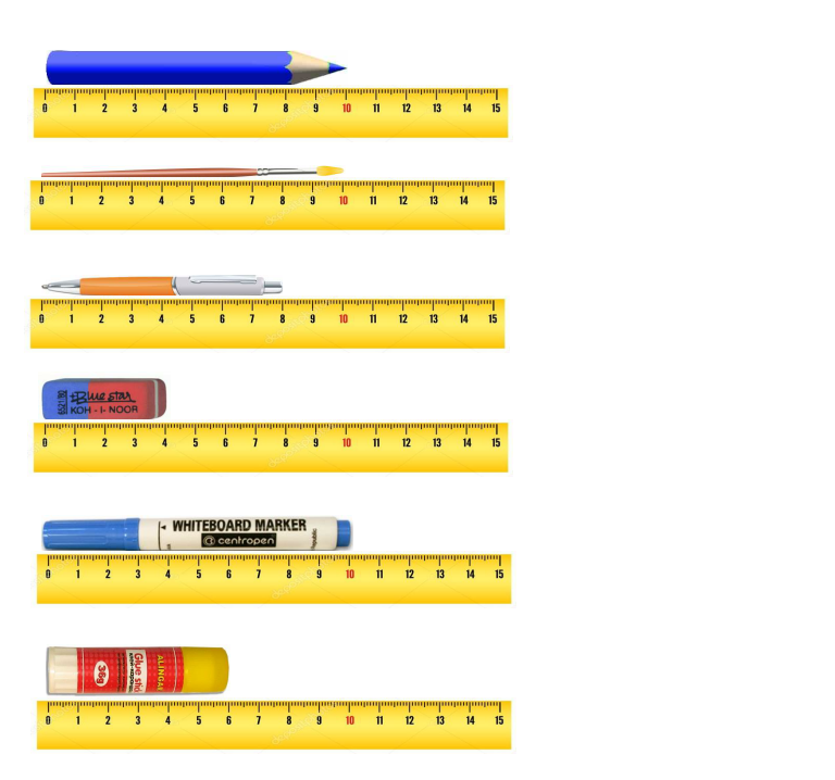 Сценарий линейки начальная школа. Измерение предметов линейкой. Предметы для измерения длины. Измерение длины предметов с помощью линейки. Линейка и предмет.