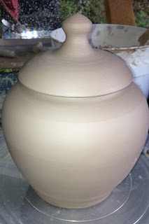 Wet Ware Covered Jar by Lori Buff