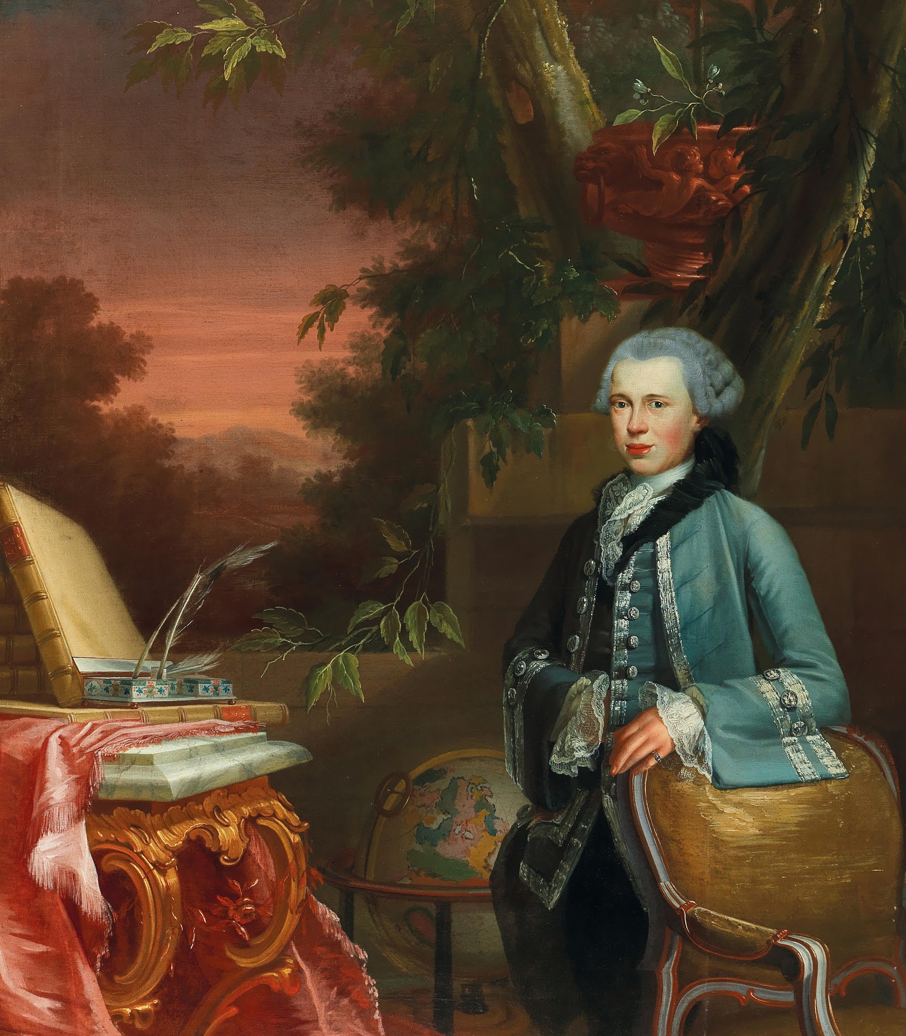 Ars longa: Anton von Maron - Portrait of a young nobleman at a table