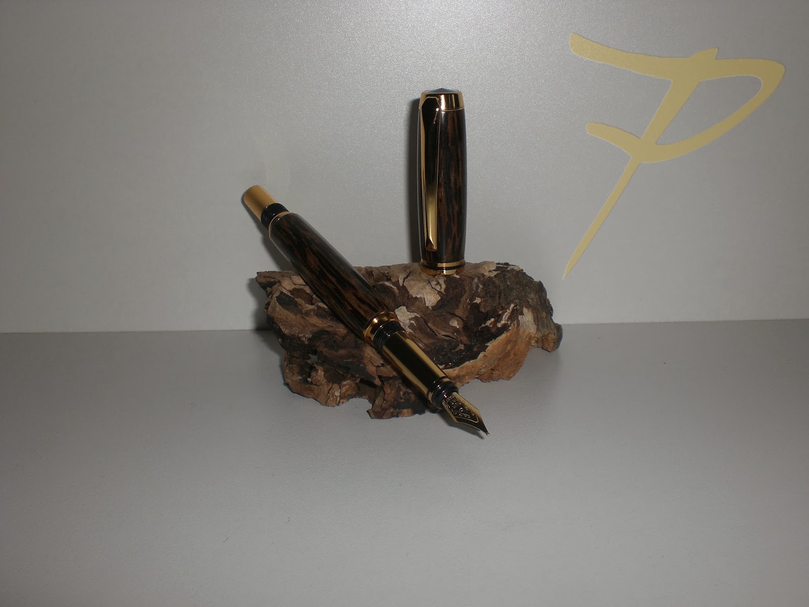 Pluma Estilográfica Hörner Legno De ébano - Plumín Jowo #5, Convertidor Incluido, 0.65mm Trazo M, 35g