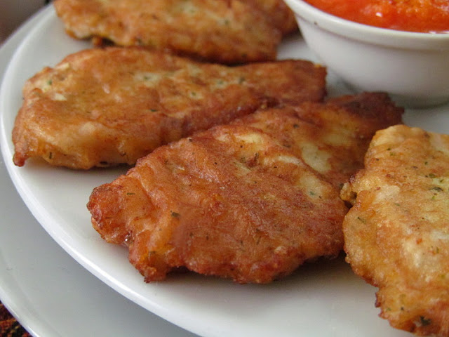 Куриное филе в луковом кляре