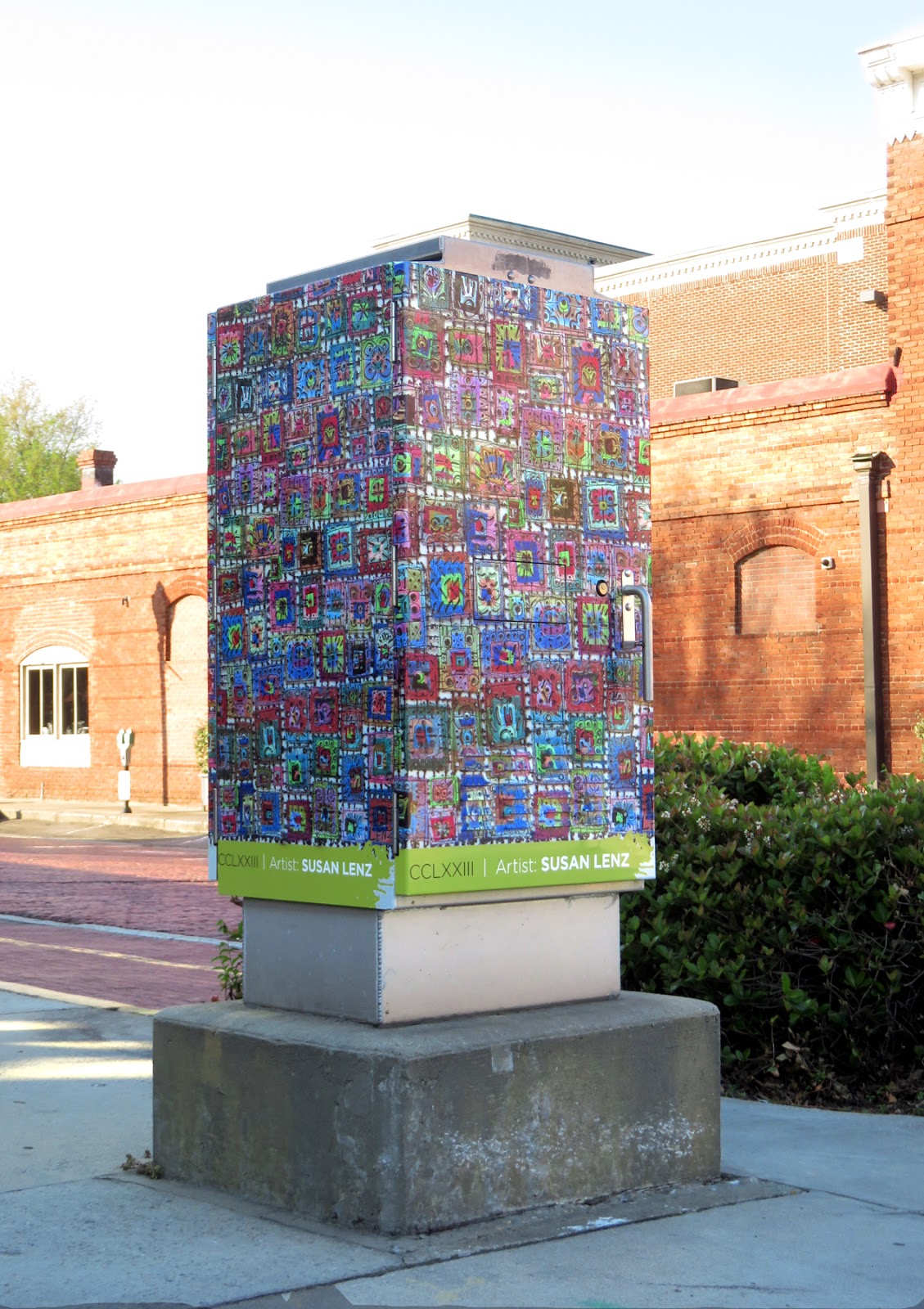 Art In Stitches Electrical box wrap