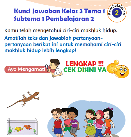 Lengkap Kunci Jawaban Kelas 3 Tema 1 Subtema 1 Pembelajaran 2 Simple News Kunci Jawaban Lengkap Terbaru