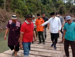 Paslon No 2 Berjanji akan membangun Jalan Lingkar Desa Panta Dewa 
