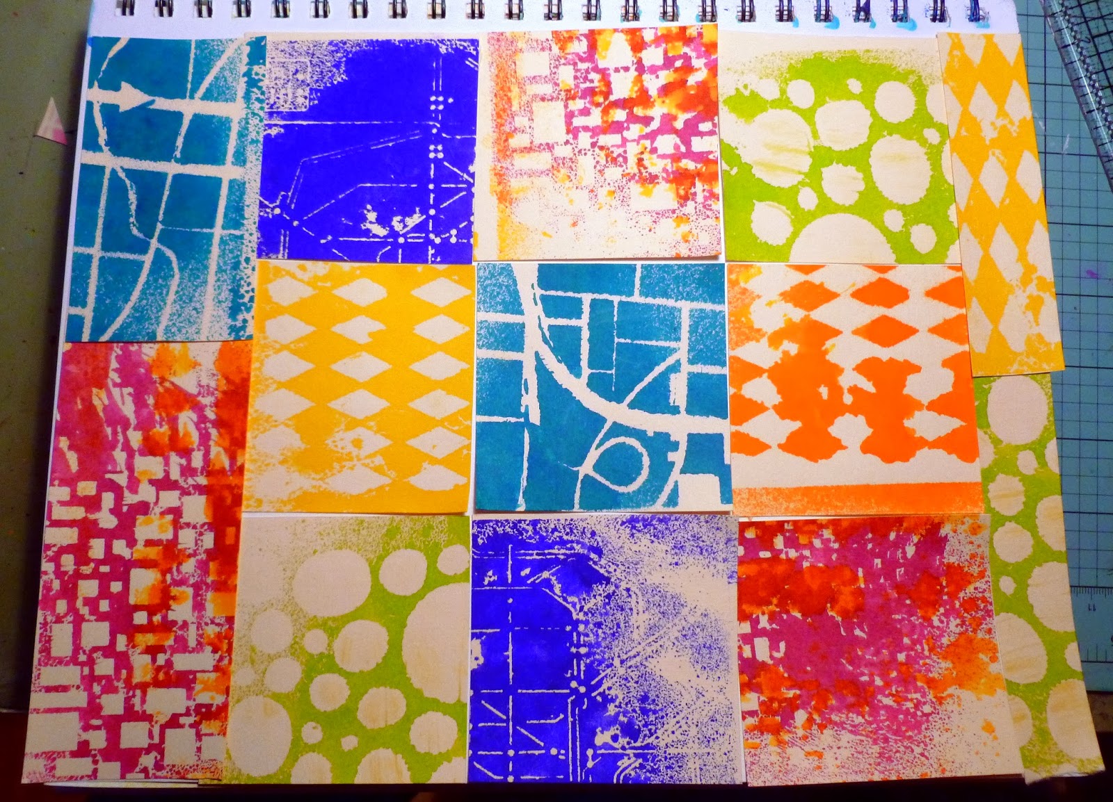 Club de art journal de Québec Les stencils