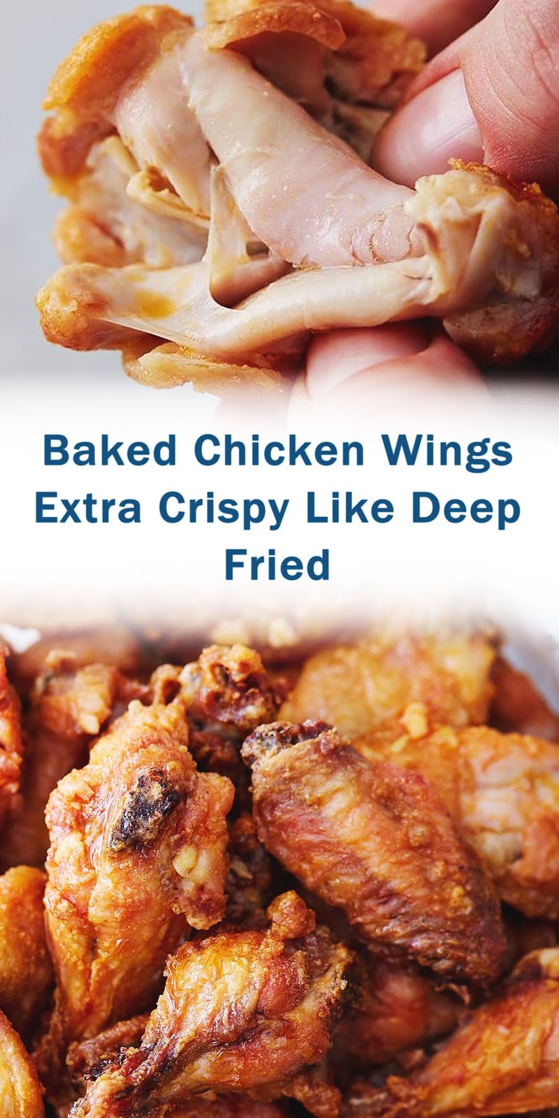 Baked Chicken Wings Extra Crispy Like Deep Fried 3 SECONDS