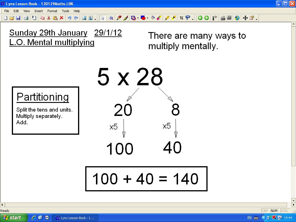 Mr Howe's Class: Maths: mental multiplication strategies