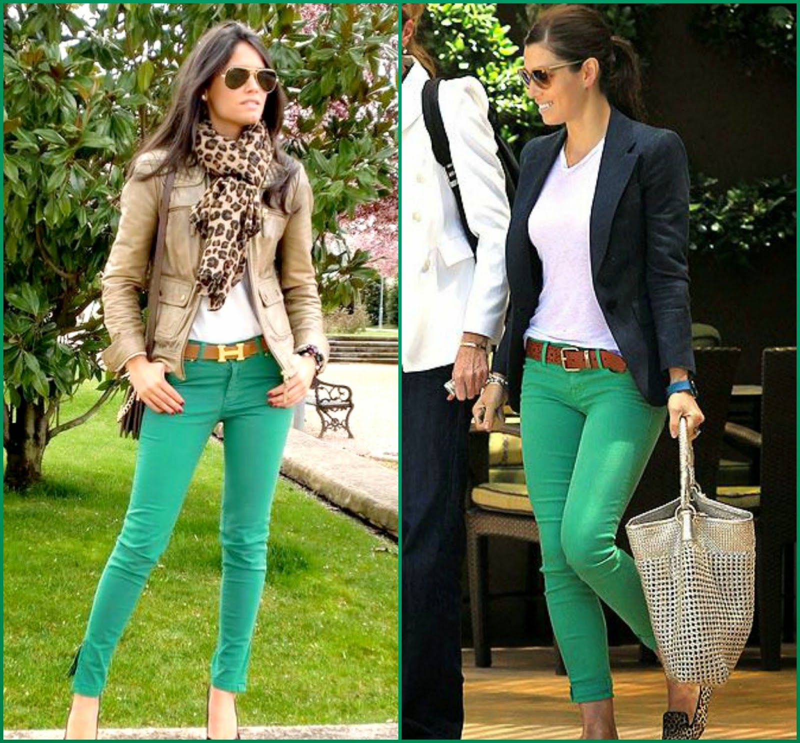Poise Passion: 5 Ways to Wear Green Pants