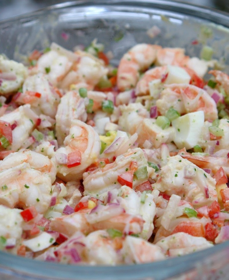 Shrimp salad with cilantro mayonnaise - Recipes 21