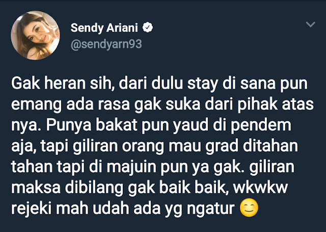 SendyArn93 Twitter Sendy Ariani ex JKT48