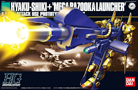 Carátula de la caja del Hyaku-Shiki + "Mega Bazooka Launcher"