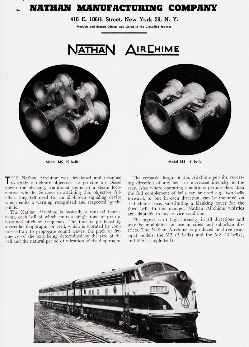 Rolly Martin Country Diesel Air Horns (Whistles), 1950