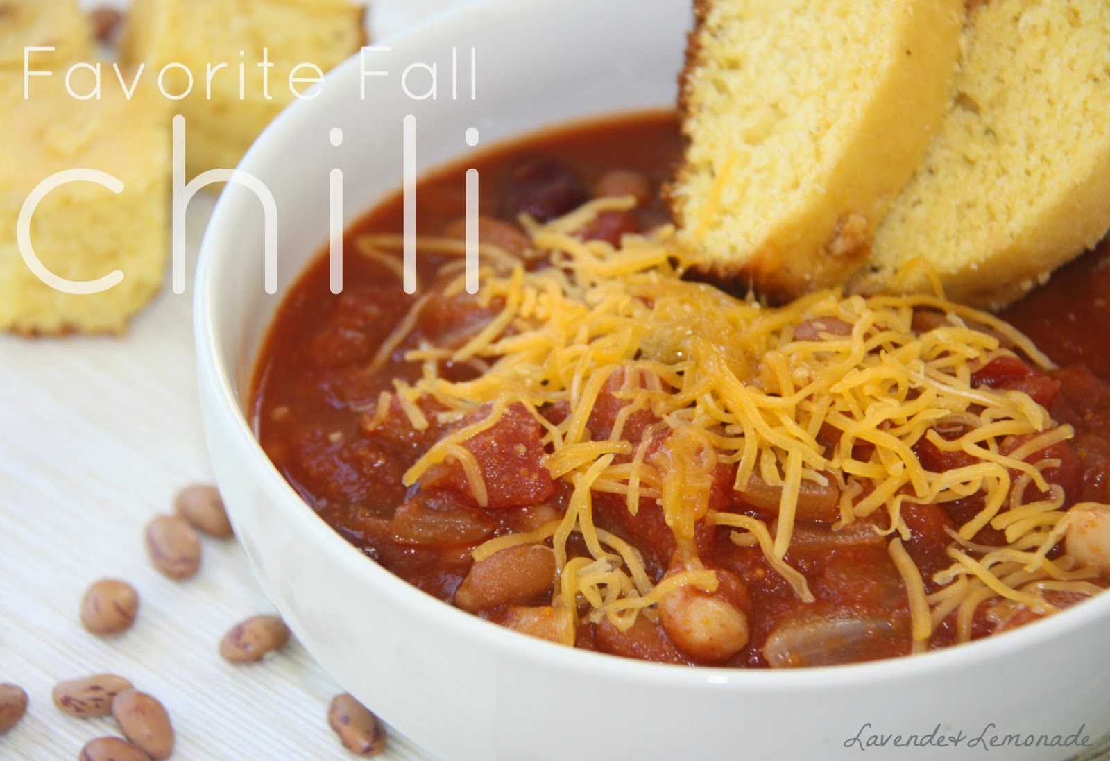 The best chili recipe - and its meatless!  Recipe and Tutorial on Lavende & Lemonade