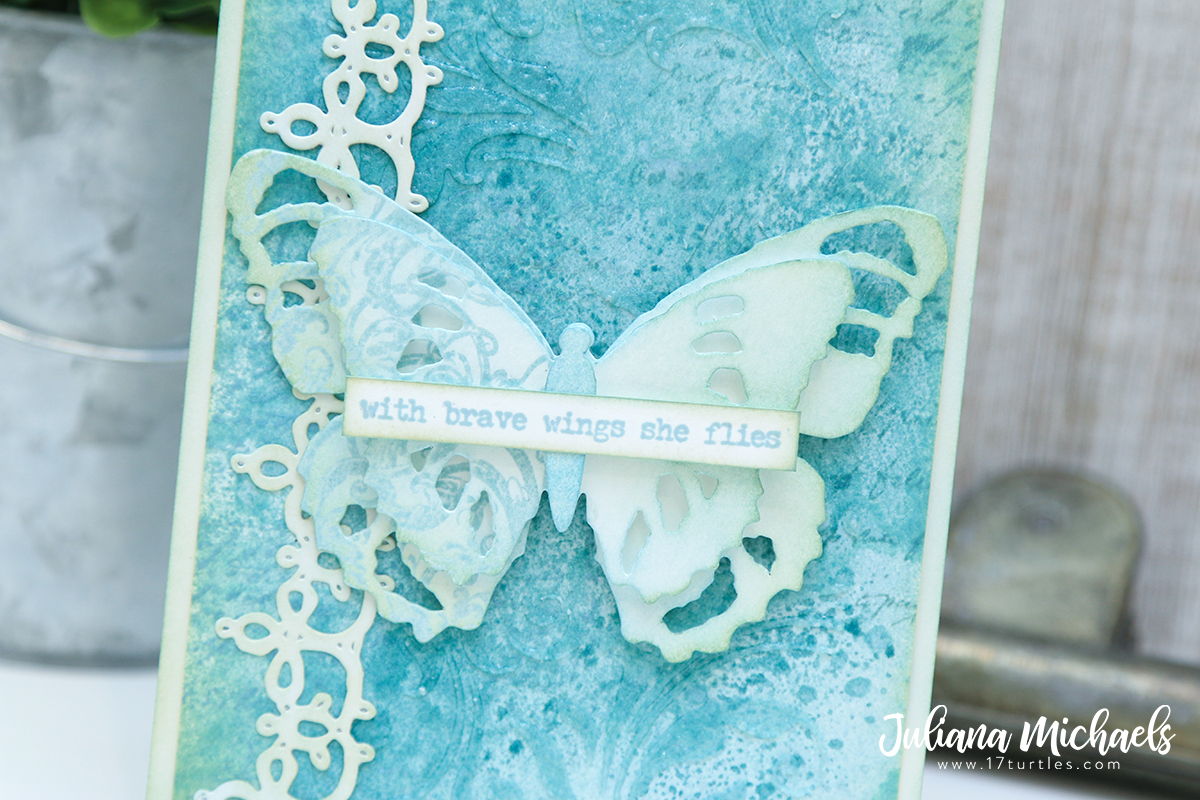 Speckled Egg Distress Monochromatic Card 17turtles