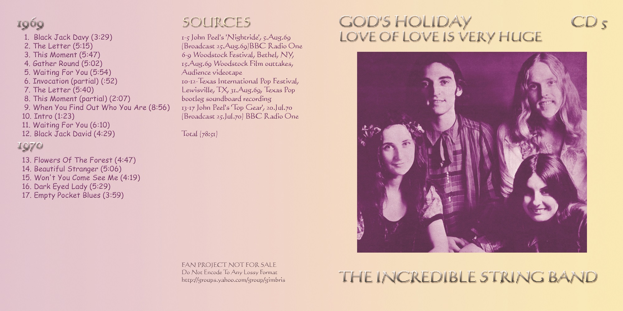 T.U.B.E. Incredible String Band God's Holiday (STU/FLAC) 16 CD's