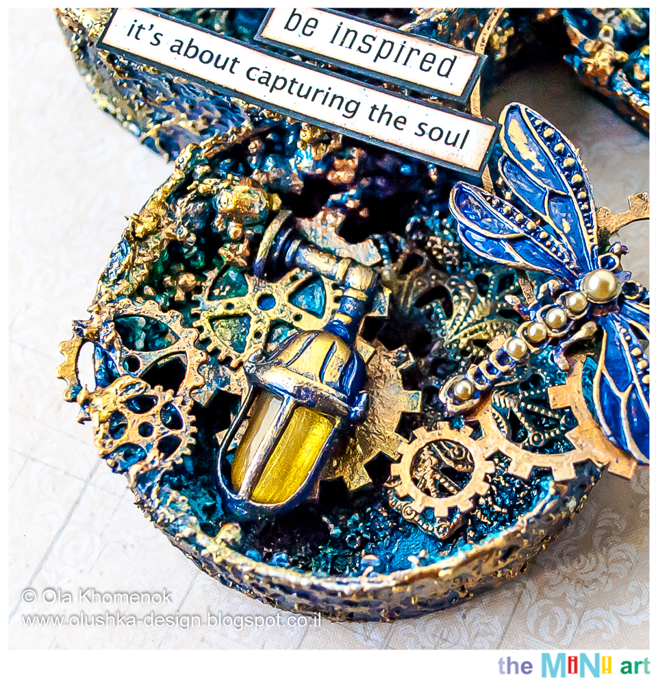 LikeArtStudio by Ola Khomenok Be Inspired. Mixed Media altered boxes