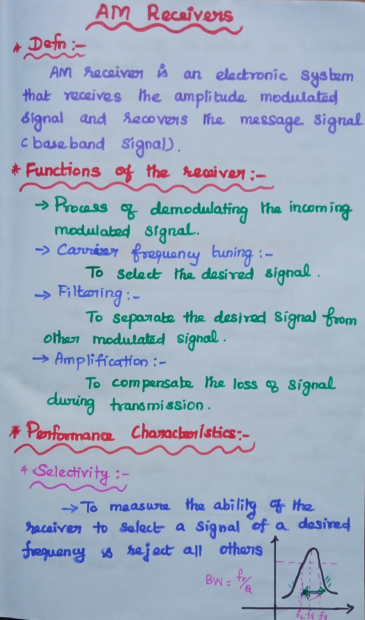 AM Receivers & Its Types Tuned Radio Frequency (TRF) Receiver