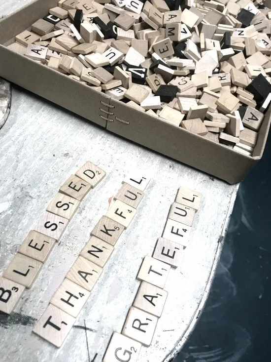 scrabble tile collection