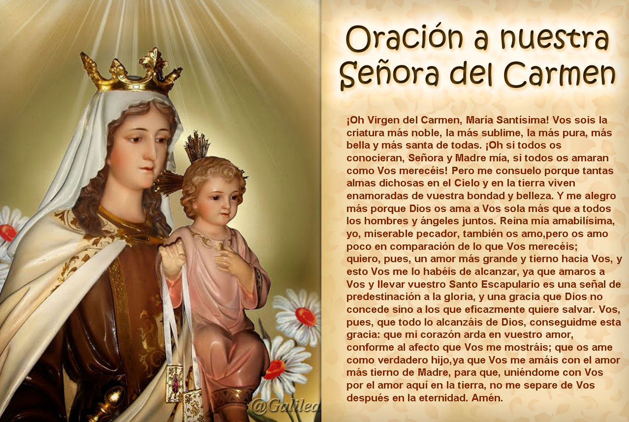 poema a la virgen del carmen