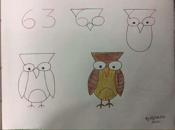 طرق سهلة لتعليم التلميذ رسم بعض الأشكال والحيوانات بالخطوات