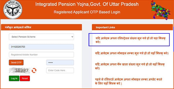 viklang pension registration number kaise nikale