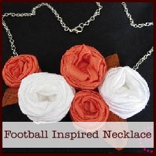 football inspired necklace