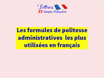 Formules de politesse administration