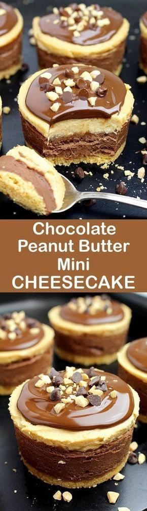 Chocolate and peanut butter, do you like this combination. If your answer is yes, we have an awesome dessert for you No Bake Chocolate Peanut Butter Mini Cheesecake. Chocolate and peanut butter, do you like this combination. If your answer is yes, we have an awesome dessert for you No Bake Chocolate Peanut Butter Mini Cheesecake.