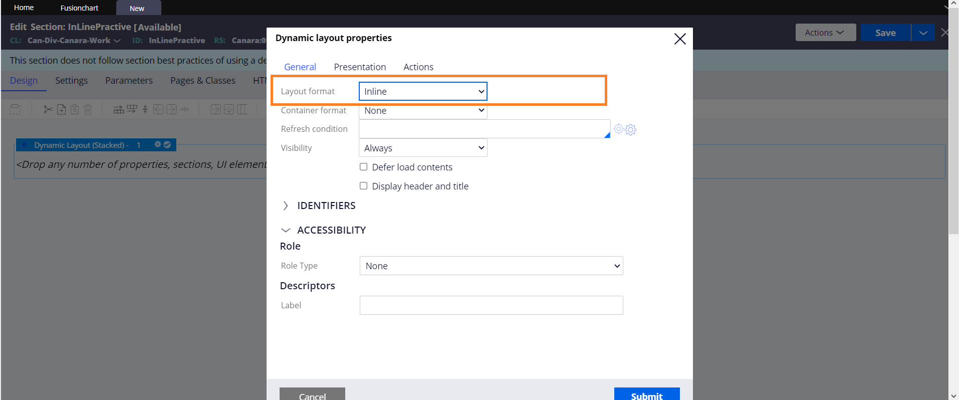 Pega Learnings: How to use inline layouts in Pega