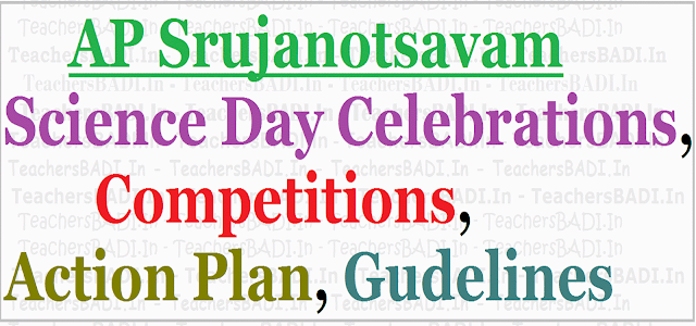 AP Srujanotsavam Science Day Celebrations, Competitions - Action Plan, Gudelines AP Srujanotsavam Science Day Celebrations, Competitions - Action Plan, Gudelines